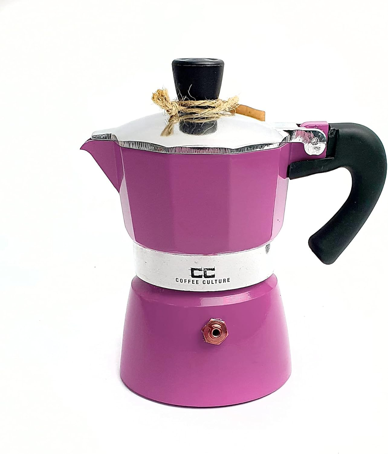 Coffee Culture Stovetop Coffee Maker, 1 Cup Size, Pink image number 3