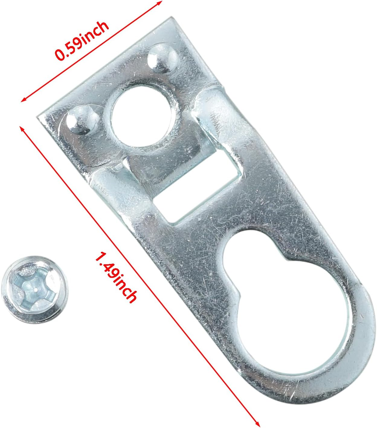 JJHXSM 15 Sets Metal Frame D Ring Picture Hanger with Screws Picture Frame Fixing Corner Code Thickened Hardware Accessories for Open Frame Channel