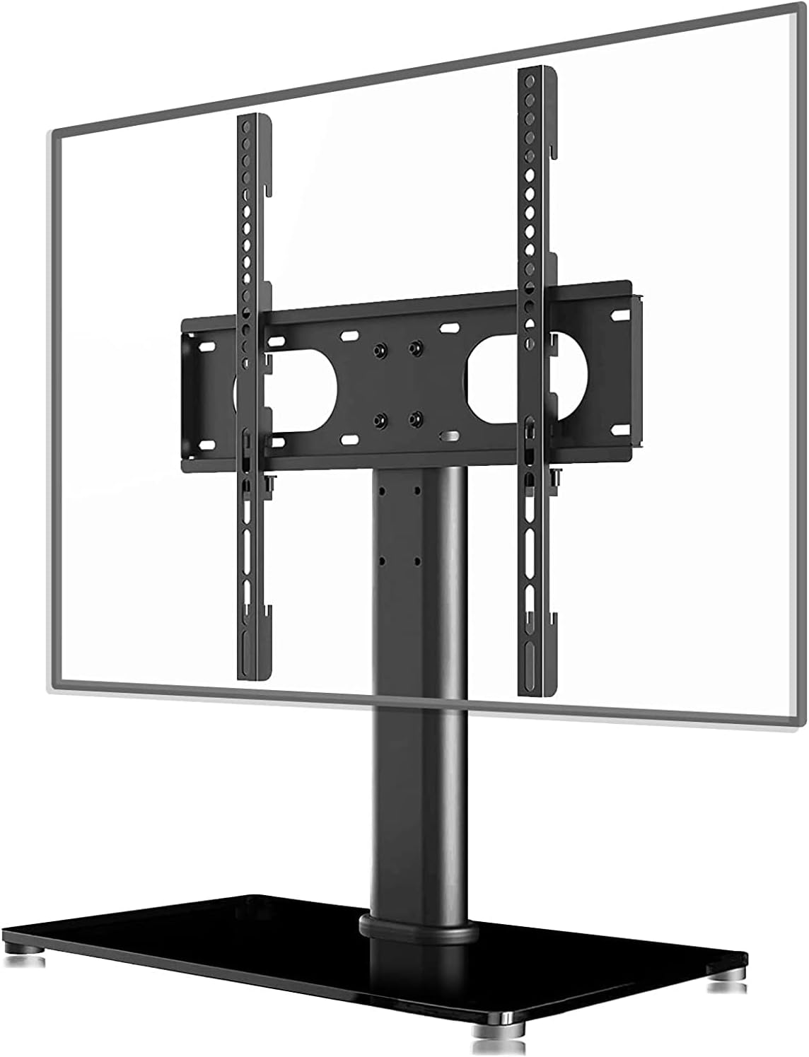 Suptek Universal Cantilever Table Top Pedestal TV Stand with Bracket for 17"-55" Tvs Holds 40Kg Max. VESA 400X400Mm Height Adjustable Mount TS001-02 image number 3