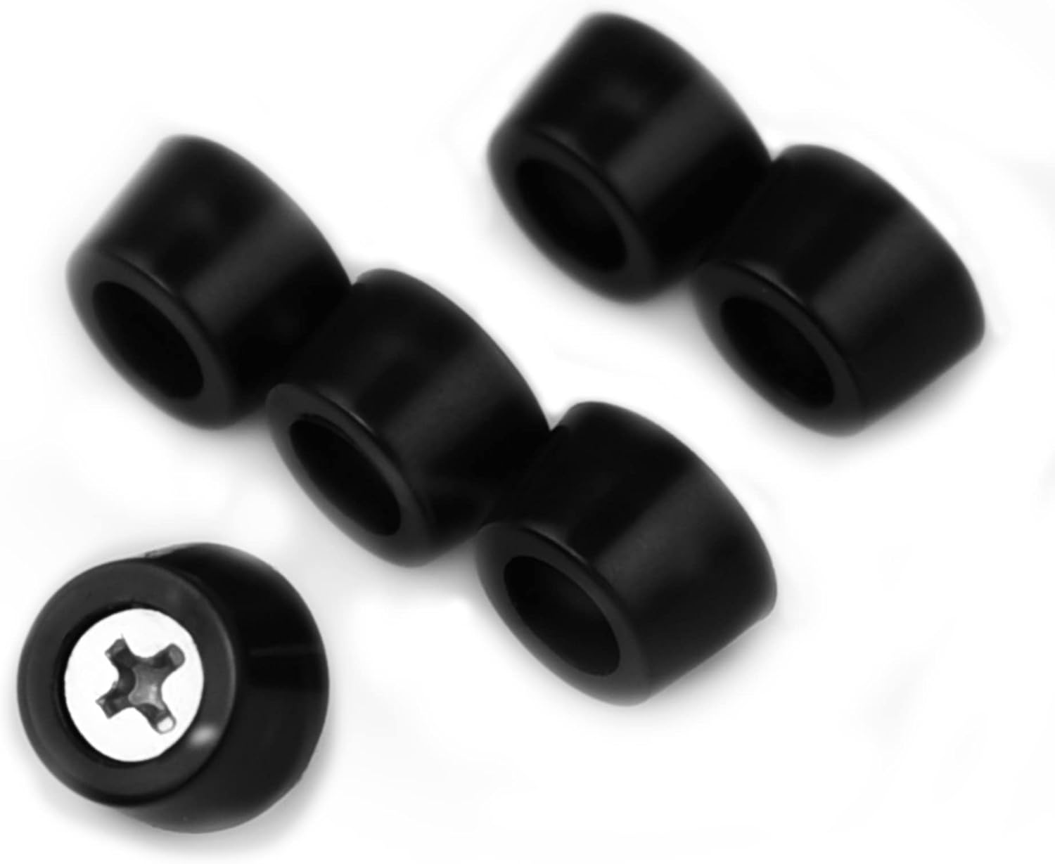 Rubber Cutting Board Feet with Stainless Washer and Screws, 1/2&rdquo; Small Black round Rubber Feet, Non Slip Bumper Pads for Furniture, Electronics & Application,20 Pack image number 5