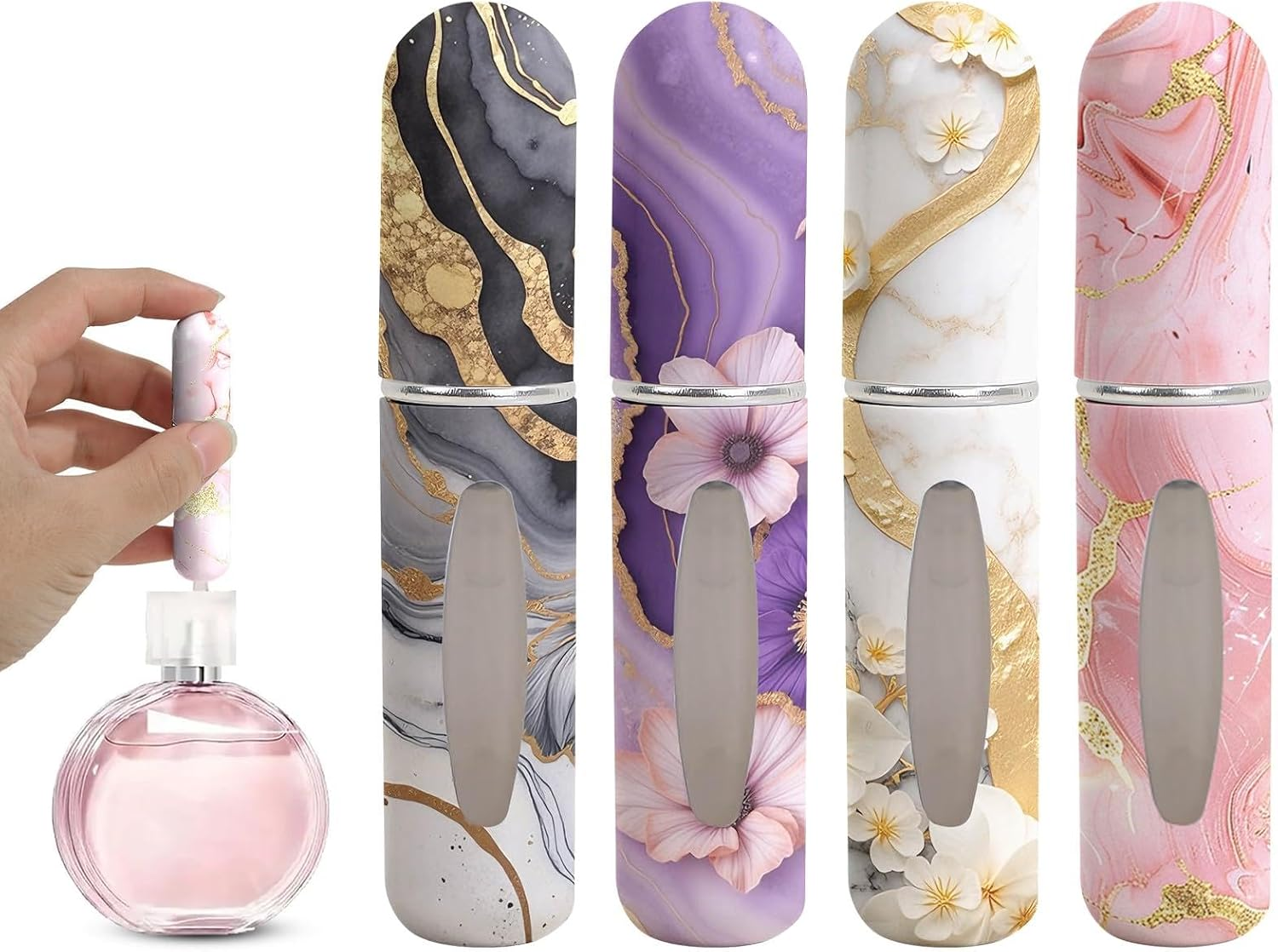 BRITIVIVE Perfume Atomiser Refillable Perfume Travel Bottle Travel Perfume Atomiser Refillable Perfume Bottle for Air Travel Holiday Camping Business (5 Ml) image number 4