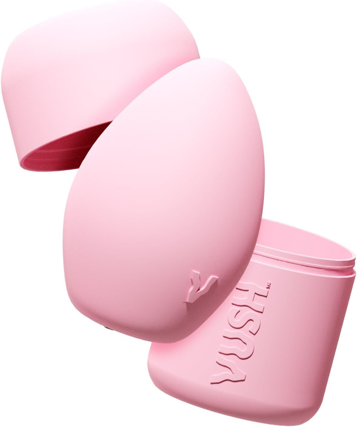 VUSH Plump Palm Vibrator &ndash; Mini Clitoral Stimulator & Personal Massager for Women, Soft Silicone Adult Toy, Waterproof Rechargeable Female Sex Toy, Travel-Size Vibrator for Sexual Wellness image number 1