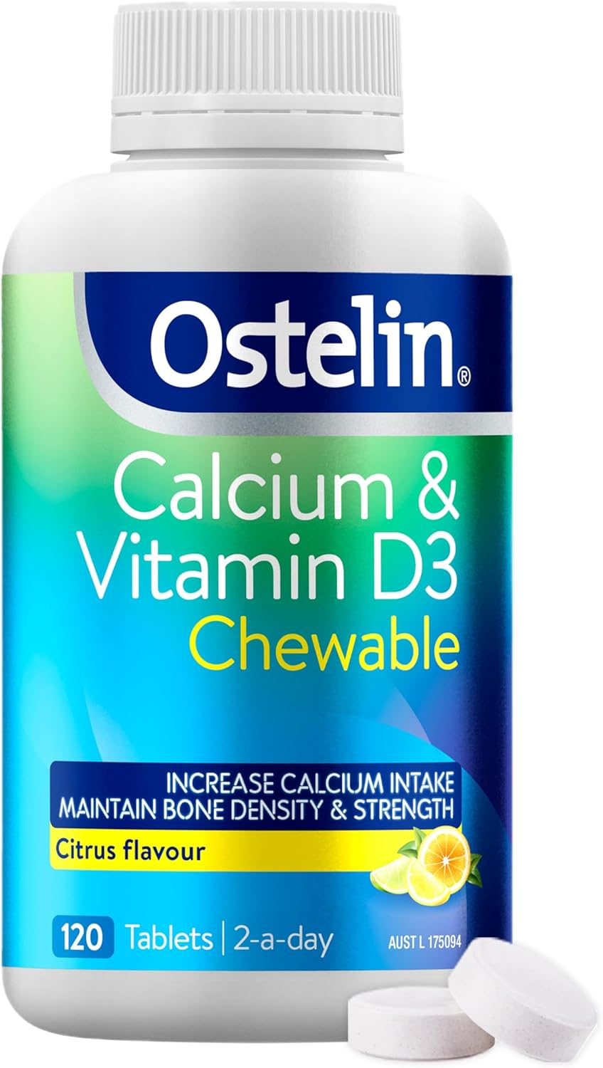 Ostelin Vitamin D3 and Calcium Chewable Tablets (120 Tablets) image number 1