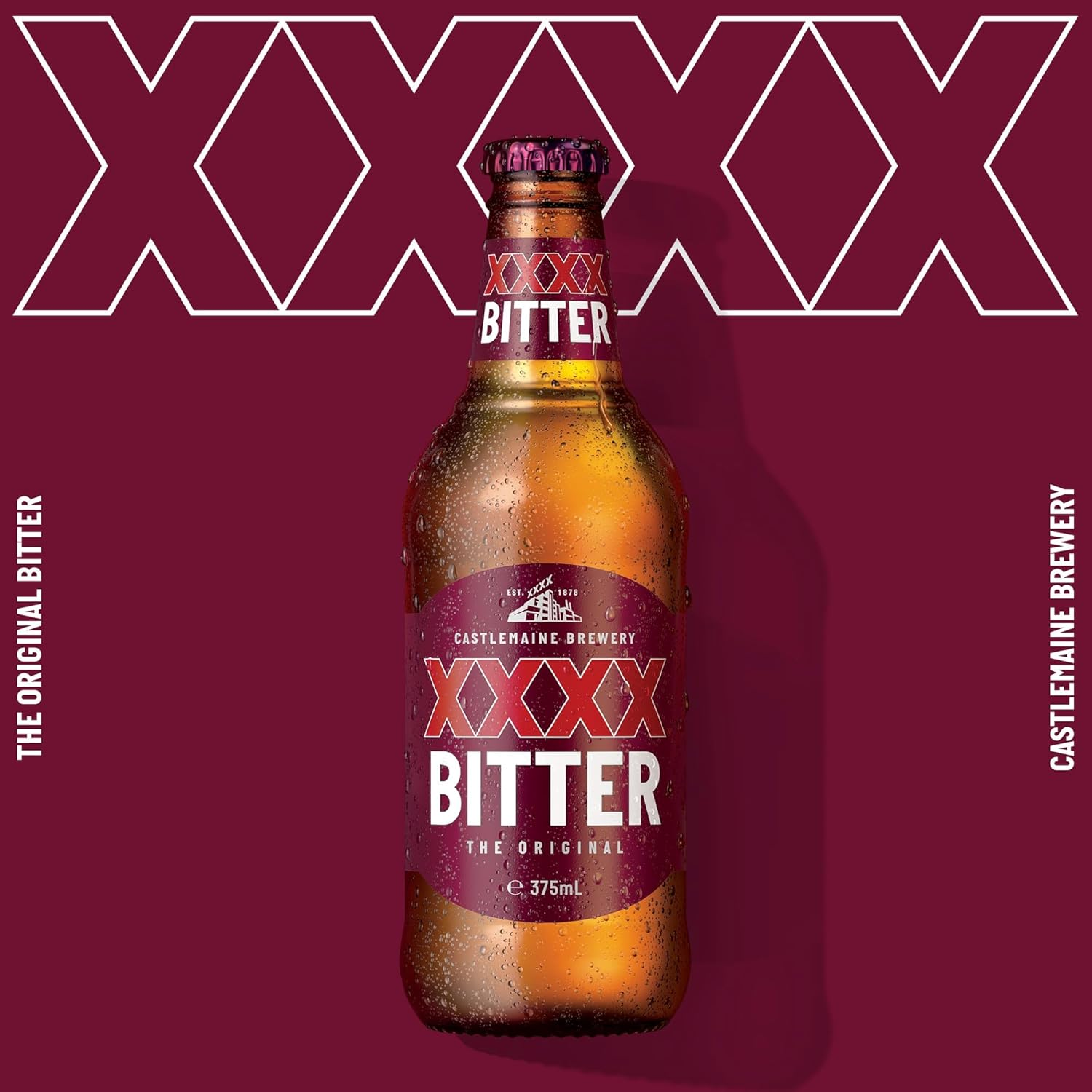 XXXX Bitter Full Strength Australian Lager Beer 4.9% ABV 24 Pack X 375 Ml Bottle Case image number 3