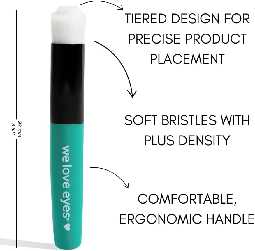 We Love Eyes - Eyelid Margin Cleansing Brush- Targets Dirty Eyelid Margins - Ideal for Lash Extension Daily Home Care & Eyelid Hygiene image number 3