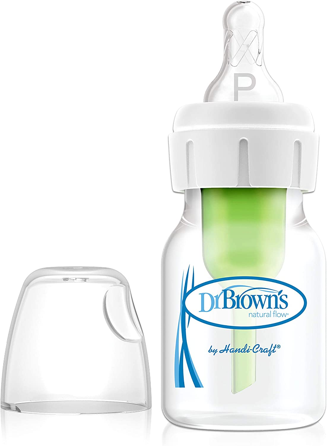 Dr. Brown'S Narrow Neck Feeding Bottle Options with Preemie Teat 2 Pack, 60 Ml image number 2