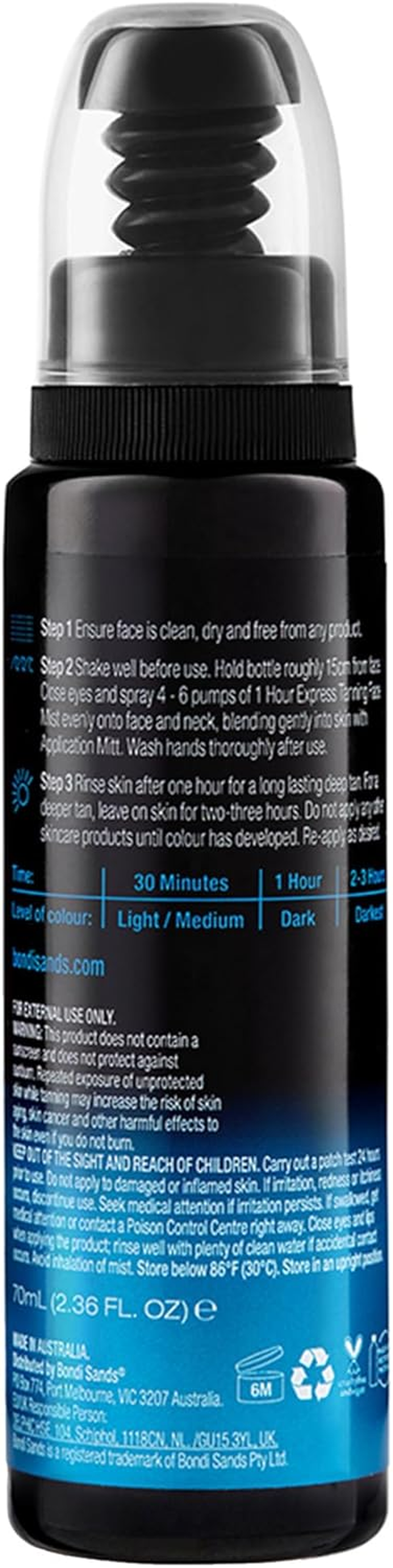 Bondi Sands 1 Hour Express Self Tanning Face Mist 70 Ml image number 3