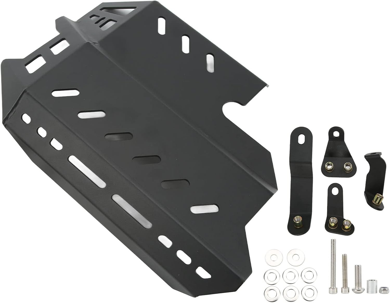 Engine Guard Chassis Skid Plate, Protection Cover Skid Plate, Chassis under Guard Protector Direct Installation Replacement for CB500X CB400X 2017-2021 for Motorcycle(Black) image number 4