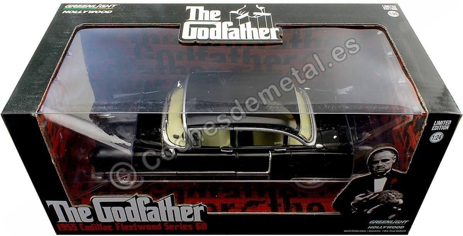 Greenlight 1:24 Scale the Godfather 1955 Series 60 Diecast Model Car, Black