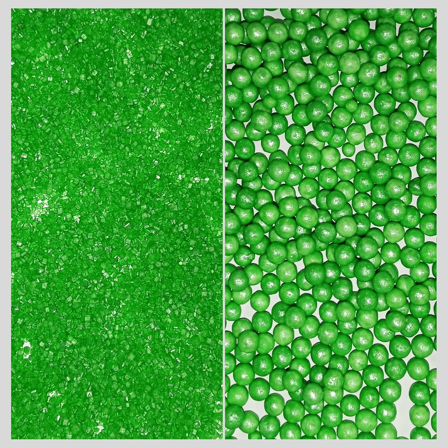 Confect Sprinkles for Cakes & Cupcakes Decoration | Assorted Pack of 5 Party in Park Pea Green Sprinkles | Celebration Sprinkles | Edible Mix Dragees, Jimmies & Sparkling Sugar - 3.5 Oz image number 1