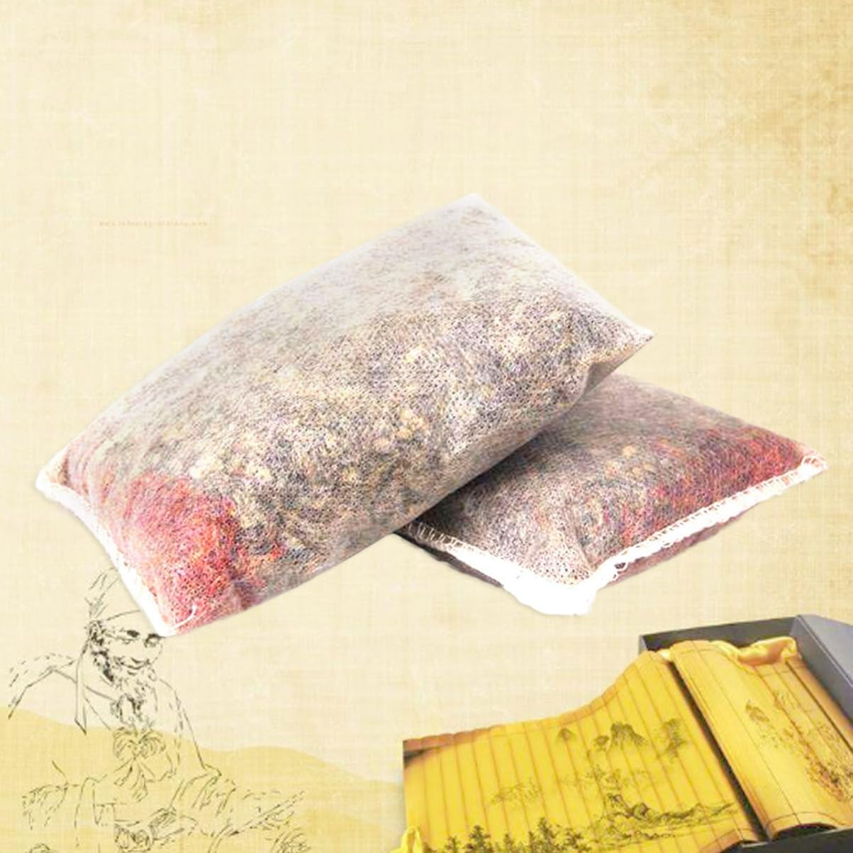 Beatifufu 10Pcs Original Natural Chinese Medicine Bath Bag Soak for Stress Relief Healthy Skin image number 4