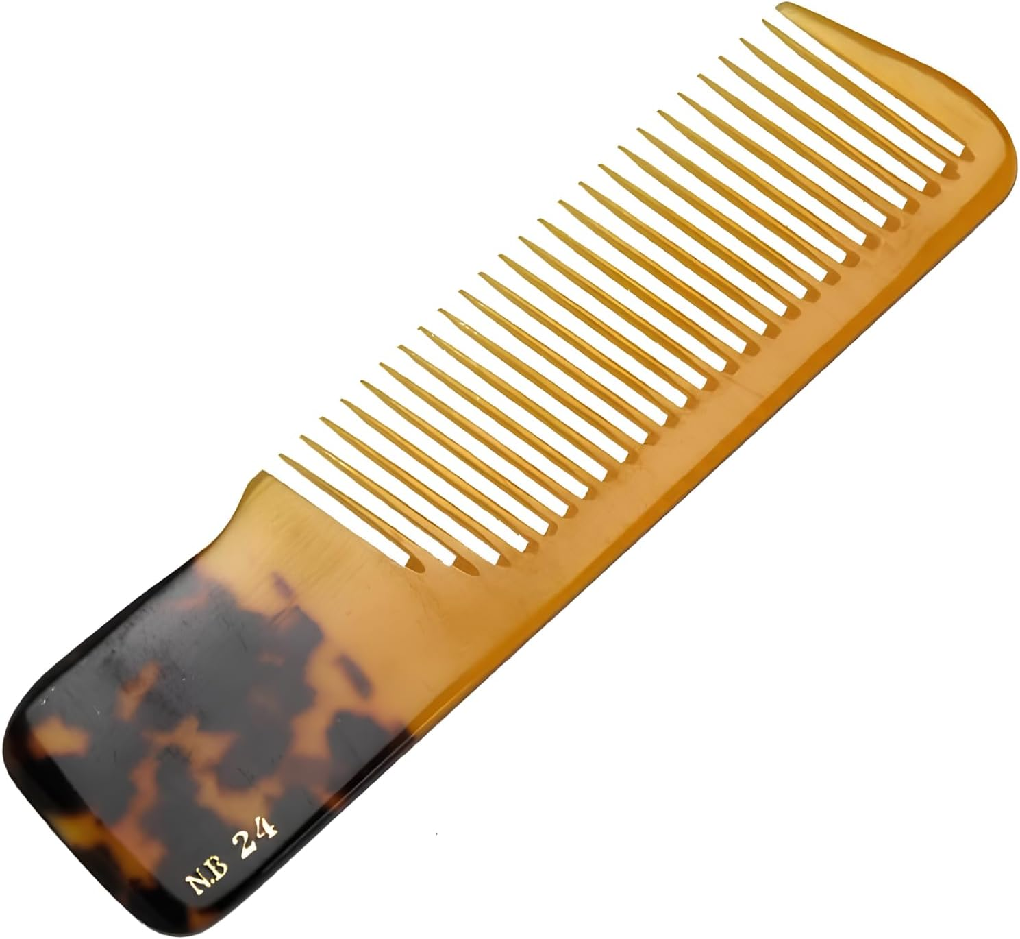 NB New Tortoiseshell Comb 24 Jumbo Angled with Hand