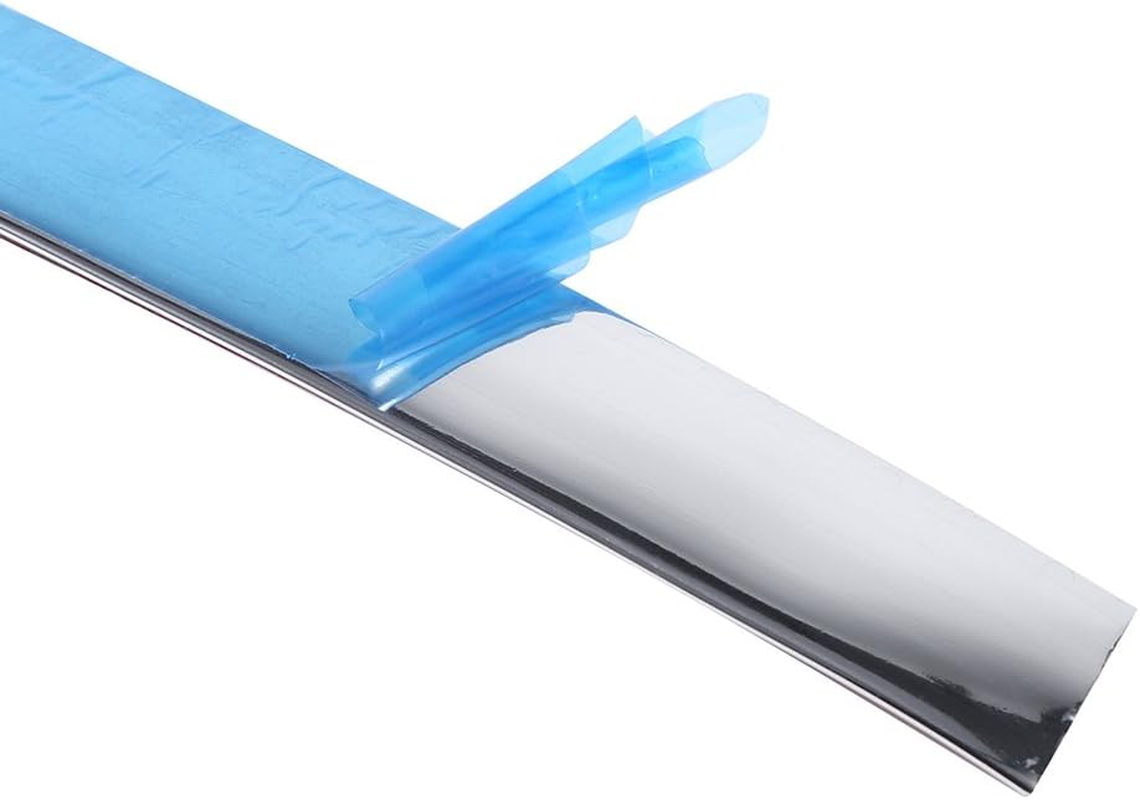 Universal Silver Car Bumper Protector Strip Trim Decoration Tape for Interior and Exterior Use image number 6