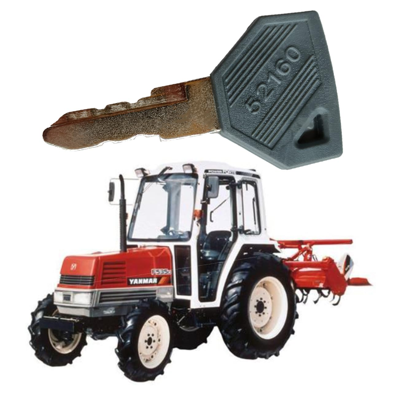 52160 Ignition Keys for Yan-Mar JD Tractor Ignition Starter Switch 194155-52160 AM879480