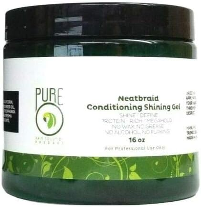 (0.5Kg (Pack of 1)) - Pure O Natural Neatbraid Beauty Professional Conditioning Shining Gel 473Ml image number 3