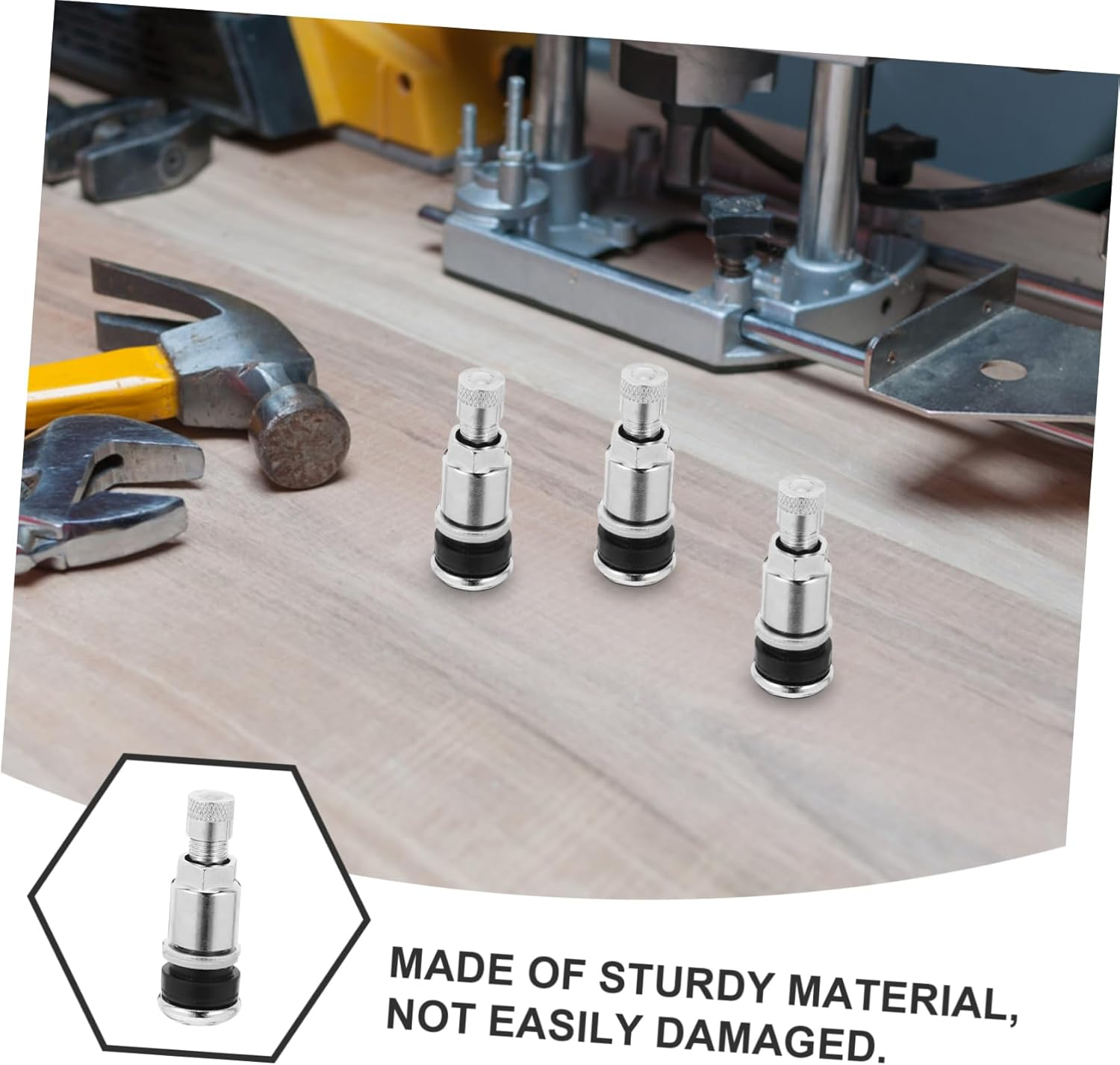 PAMINGONO Bolt-In Tire Valves Stems Metal Valve Stems for Car 10Pcs Automotive Wheel Replacement for Cars Trucks Motorcycles image number 5