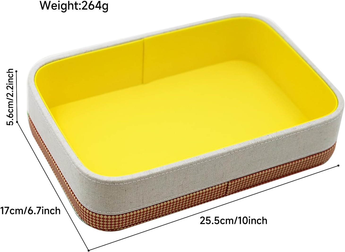 TUNJILOOL Leather Tray - Desktop Organizer Decorative Catchall Tray for Jewelry Watch Cosmetics Keys Phone Wallet Coin and Sundries Home & Office Accessories image number 2