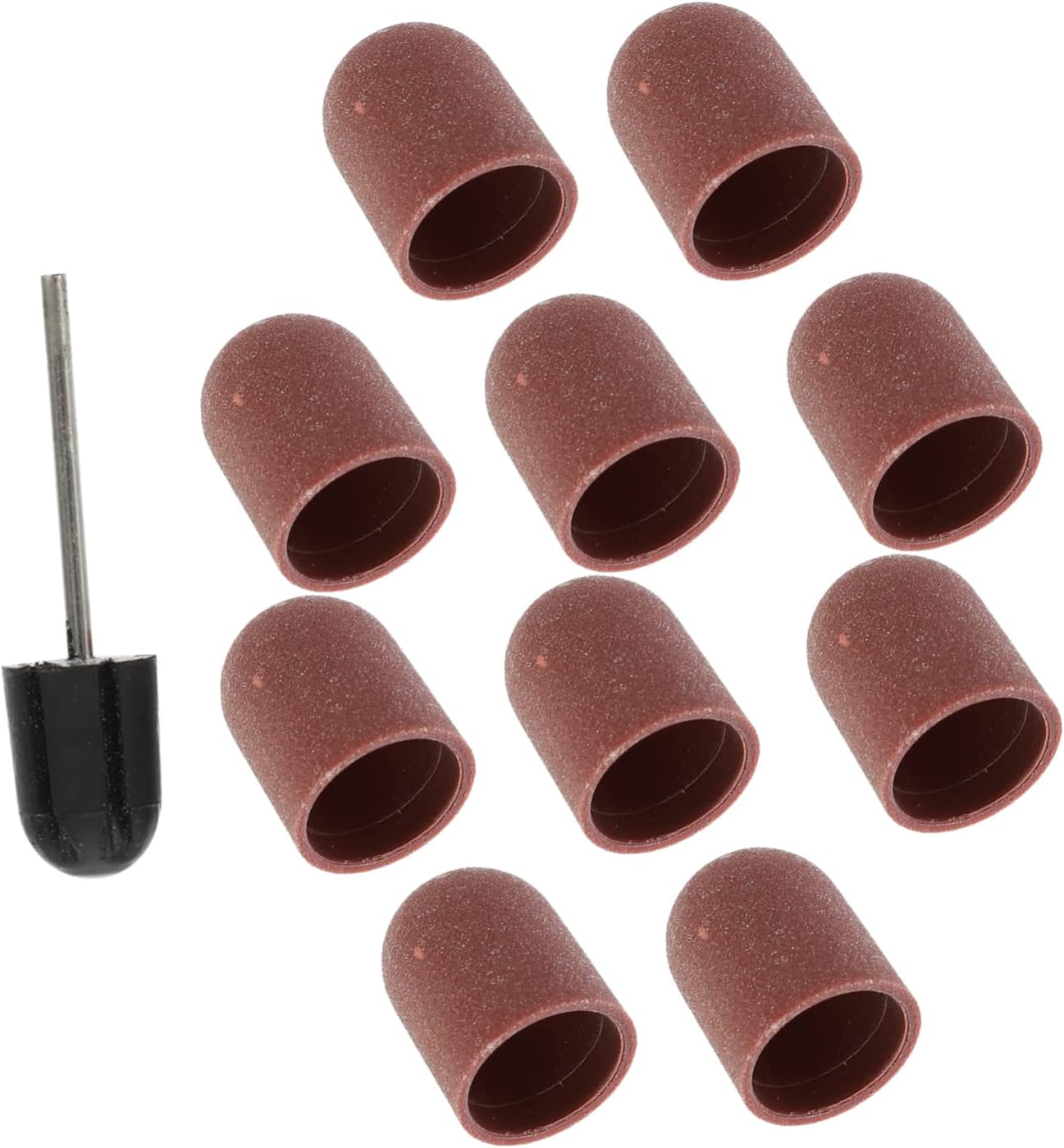 SOESFOUFU Nail Sanding Caps Set Pcs Manicure Sand Cap Nail Polishing Tools Wear and Break Resistant Portable Design