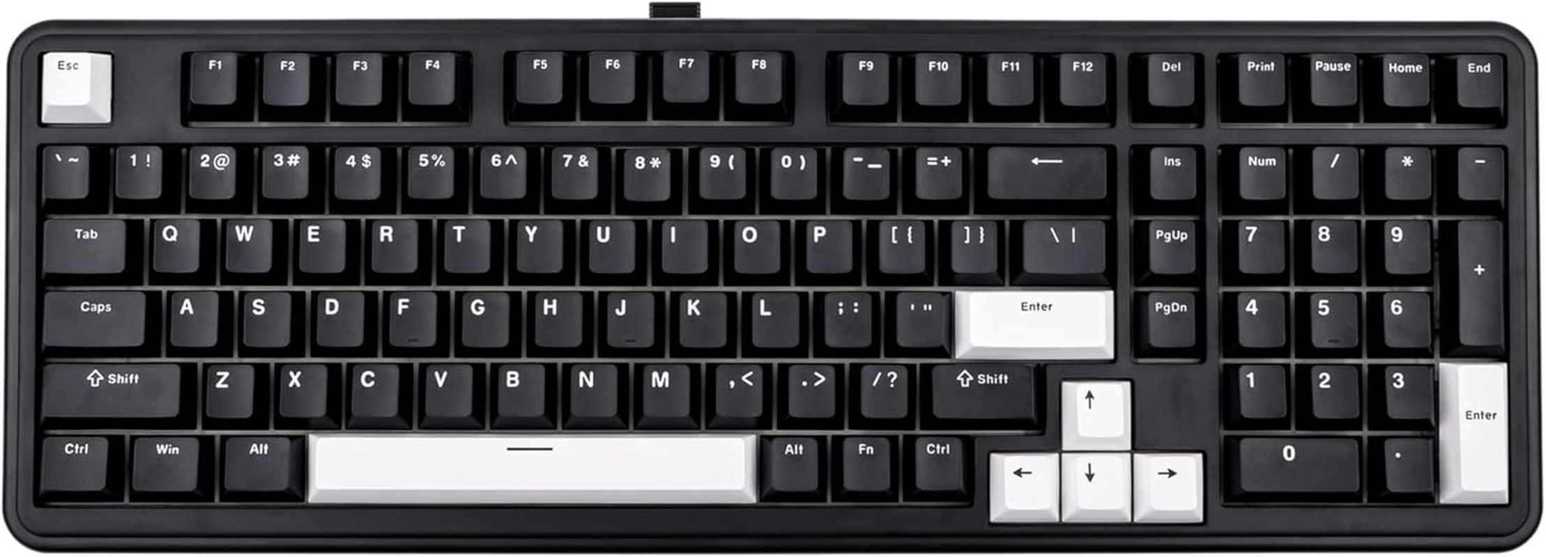 EPOMAKER TH99 Tri-Mode Wireless Mechanical Keyboard, Hot Swappable Custom Keyboard, RGB Gaming Keyboard with Numpad, Gasket Creamy Keyboard for Pc/Mac/Office/Gaming (Black)