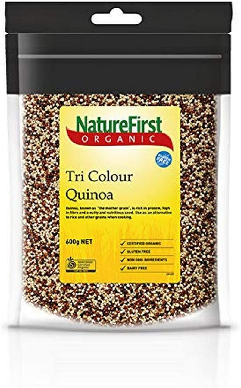 Naturefirst Organic Tri Colour Quinoa Grain 600 G, 600 G