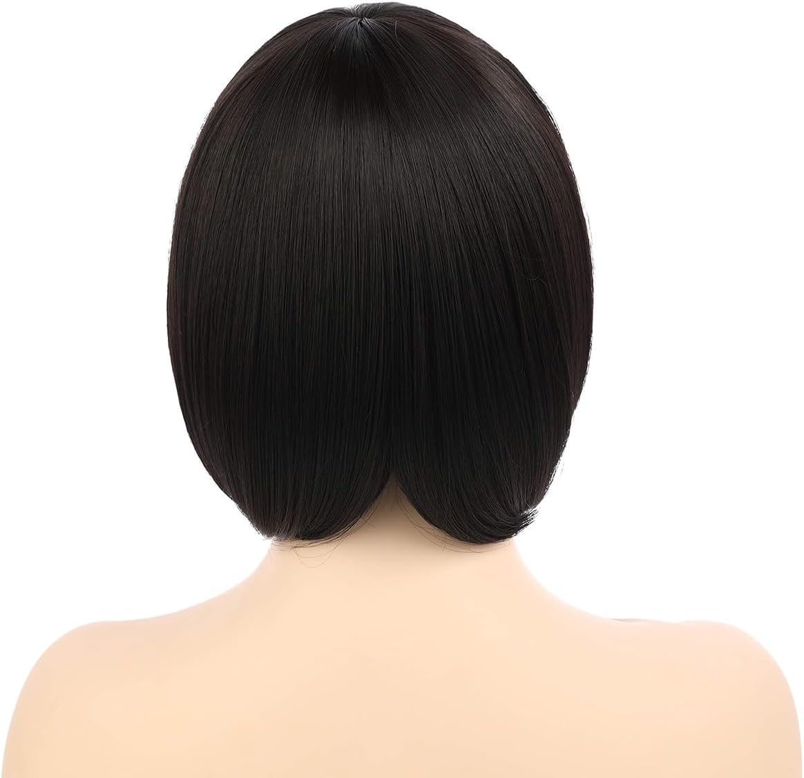 CENPEK Short Fluffy Anime Face Shaping Wig Short Long Synthetic Straight Fashion Wig image number 5