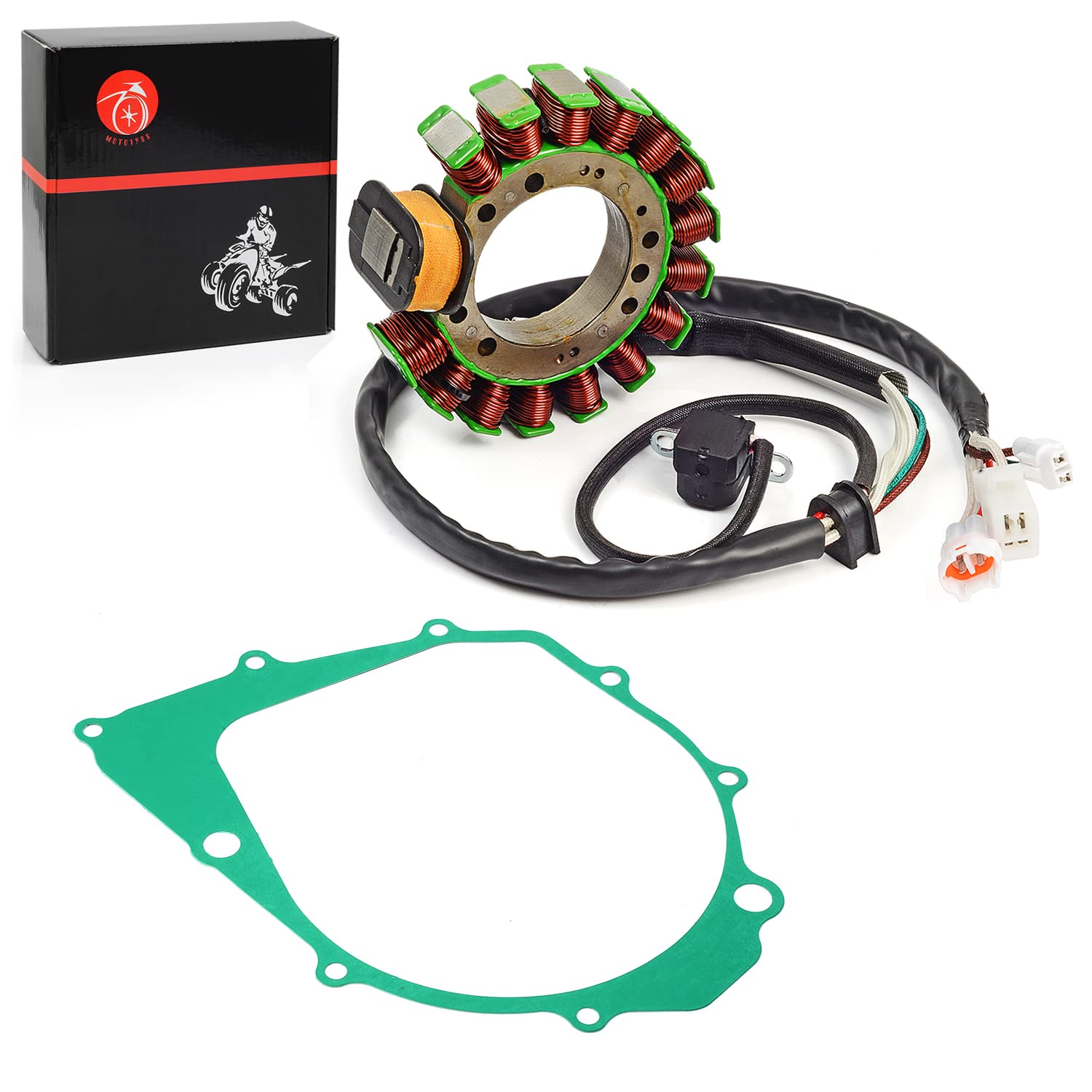 Stator with Gasket for Yamaha Warrior 350 YFM350 1996-2001 Big Bear 350 1995-1997 Kodiak 400 1993-1998 3HN-85510-10-00 3GD-15451-00-00 image number 4