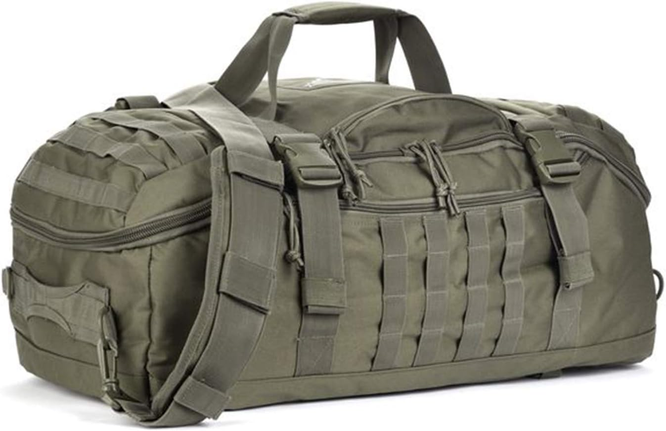 Duffle Bag Travel Duffel Bag for Men Large Weekend Tactical Bag Gym Bag for Night Travel Military Training Sports Deployment, Black, 45L, Duffel Bag