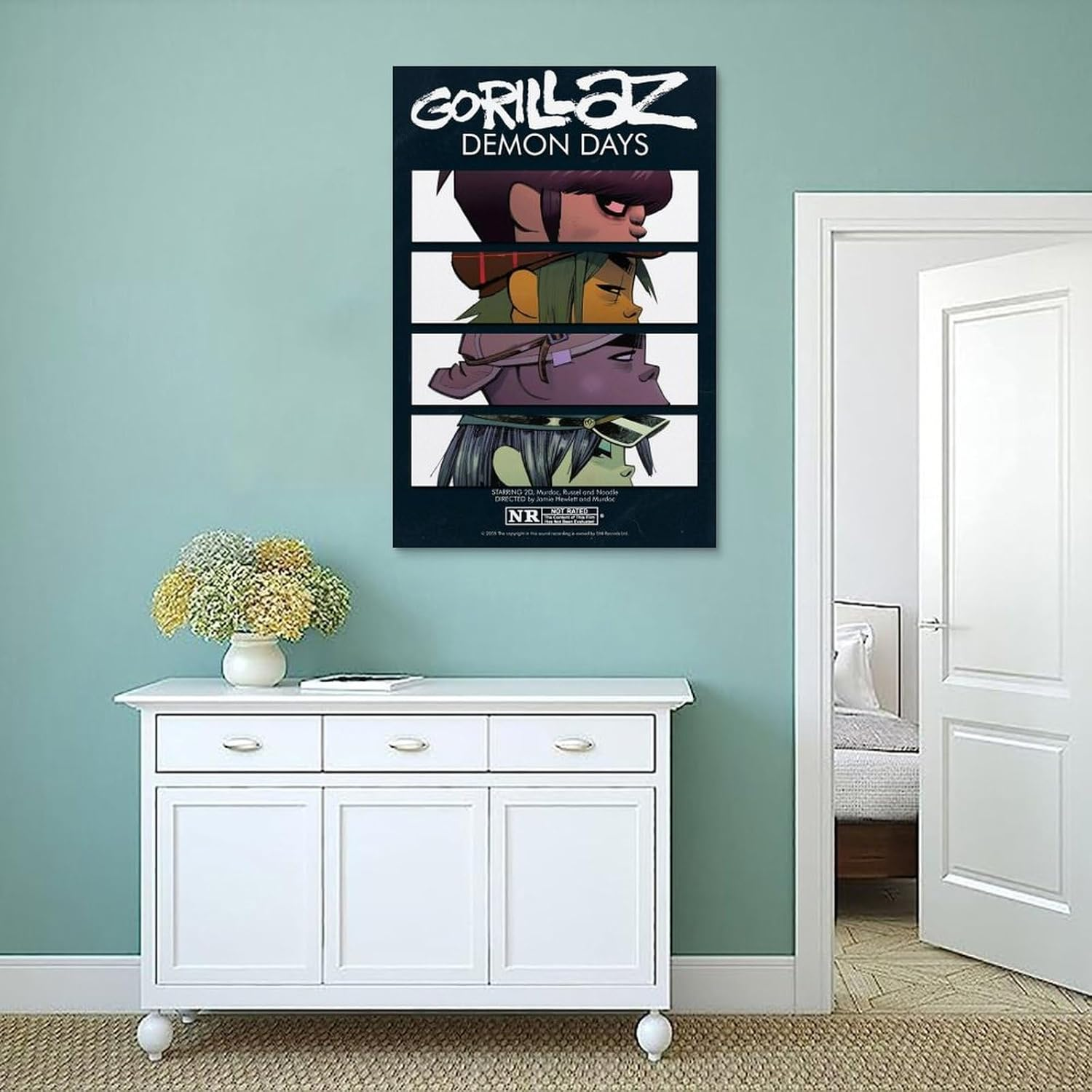 Gorillaz Poster Virtual Band Music Collage Cover Poster Canvas Painting Wall Art Picture Home Decor Print for Bedroom Living Room Dorm Study Bar Office 12X18Inch(30X45Cm) image number 4