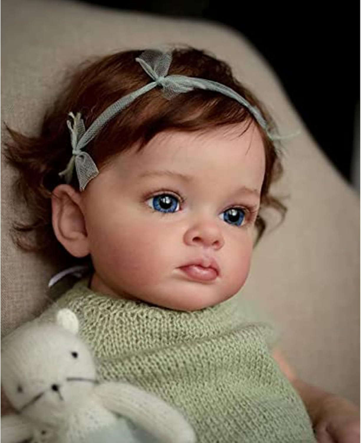 Reborn Dolls 22 Inch - Realistic Reborn Baby Dolls Toddler Girl Lifelike Baby Vinyl Limbs & Soft Cloth Body Feeding Kit Toys Birth Certificate Accessories Gifts for Kids Age 3+ image number 2