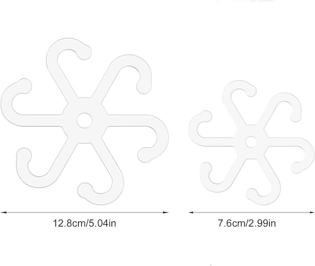 Climbing Houseplant Stem Supports, 4Pcs Clear Plastic Flower Plant Growth Stake Trellis,Stem Support Hooks Plant Vine Wall Clip Plant Support Stake,Climbing Houseplant Stem Holder Plant Climbing Rack image number 3