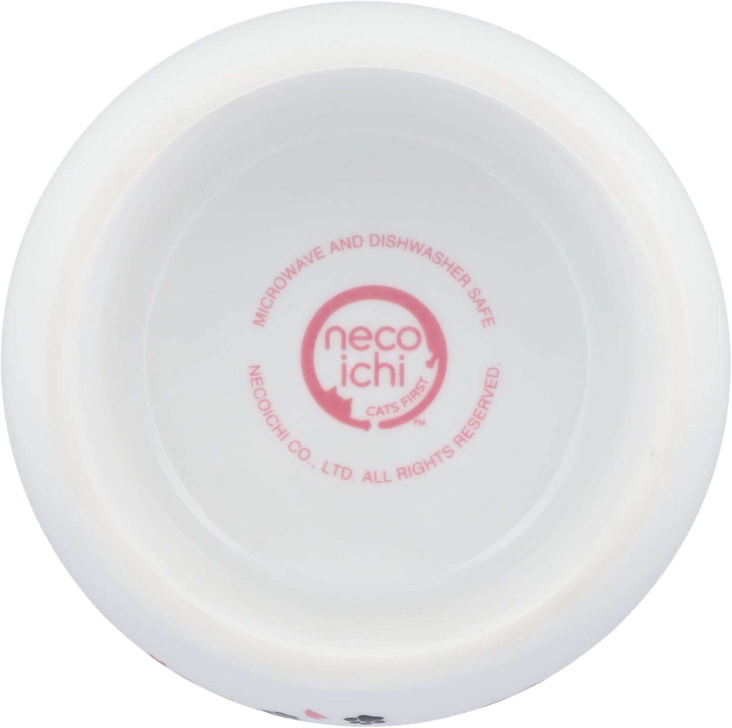 Necoichi Raised Cat Water Bowl, Elevated, with Measurement Lines, Dishwasher and Microwave Safe, No.1 Seller in Japan!