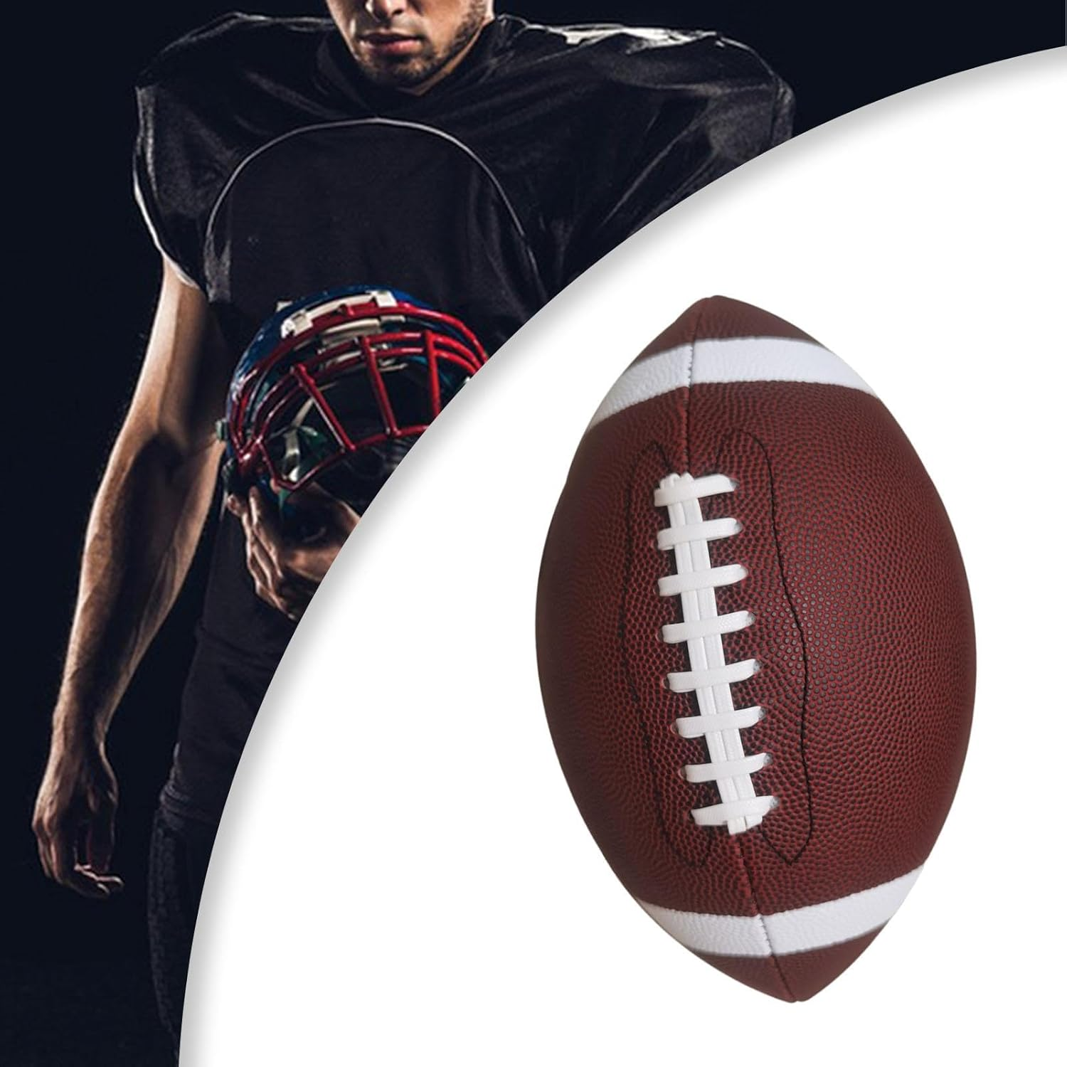 Qianly American Football Training Ball For - Size 3 21Cmx12.5Cm image number 5