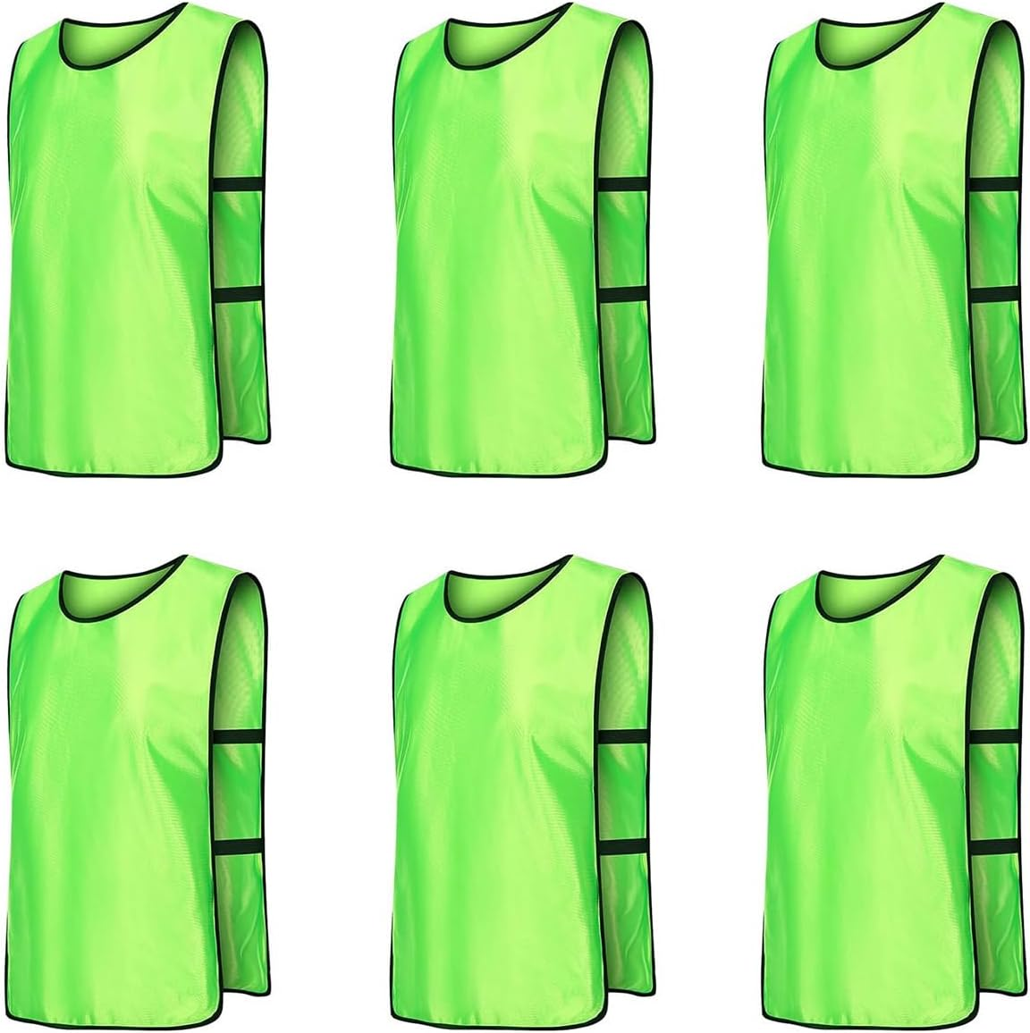 AIMALL 6X Sports Training Bibs Soccer Vests, Basketball, Cricket, Football Team Jerseys with Carrying Bag