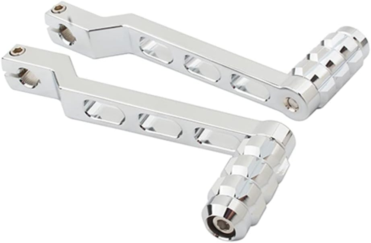 RAGBUSCLE Motorcycle Shift Lever Heel Toe Gear Shifter Shift Lever, 2 PCS Chrome Compatible with Harley-Davidson FL Softail 1986-2017, Touring 1988-Later, Trike Models 2008-Later, Chrome image number 5