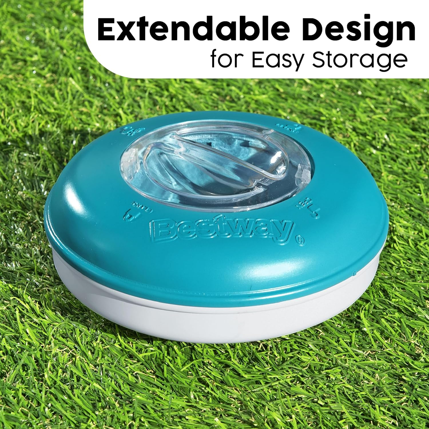 Bestway | Floating Pool Chemical Dispenser, Chlorine Tablet Dispenser for Swimming Pool, Teal image number 6