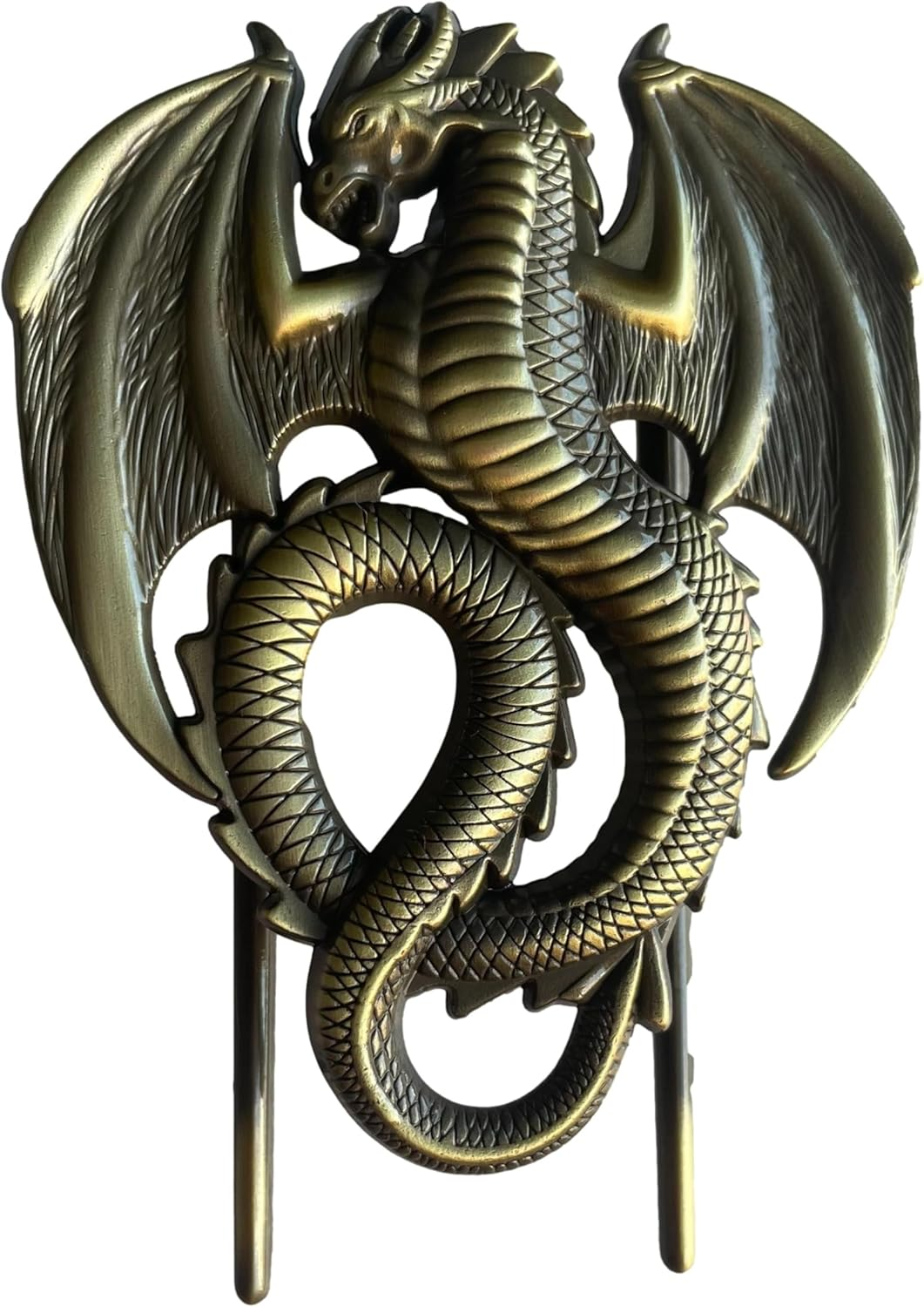 Rosebrook Antique Brass Journal Clips Used for Holding Journal Pages Open While Writing. Used to Prevent the Journal from Trying to Close on You While You Are Writing. Brass Dragon image number 4