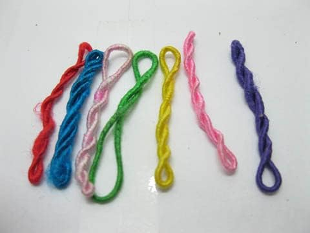 1500 Plain Simple Hair Elastic Wholesale Mixed Color image number 1