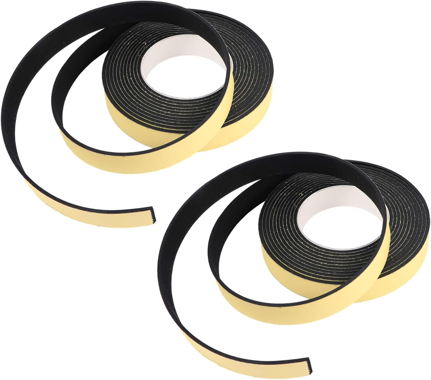 Eva Adhesive Sponge Tape Window Seal Strip Soundproof Padding Tape for Doors and Windows 2Pcs 3Mm Thick 25Mm Wide 5M Long Seal Strip for Home image number 2