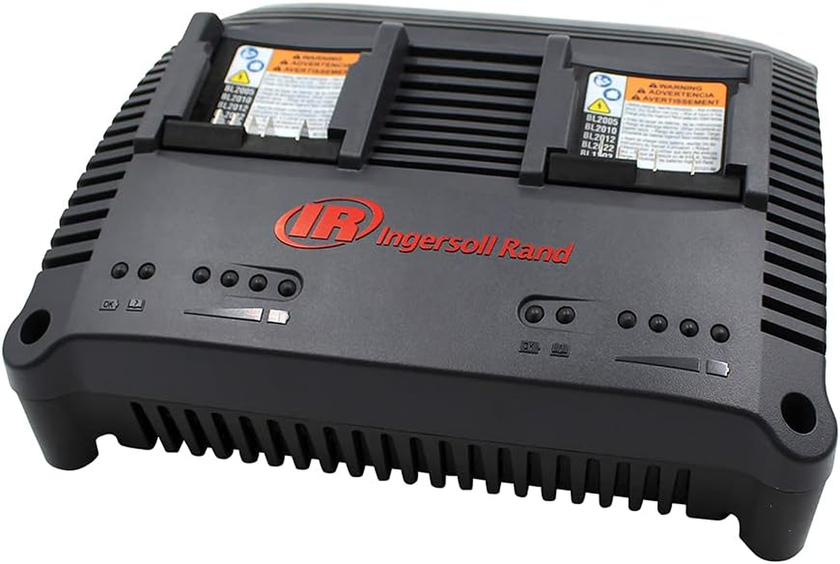 Ingersoll Rand Power Tools Part Number BC1221 - IQ V12/IQ V20 Series Li-Ion Charger for Ingersoll Rand Impact Wrenches, Sanders, Ratchets, Drills/Drivers, Recipsaws, Task Lights, and Grease Guns