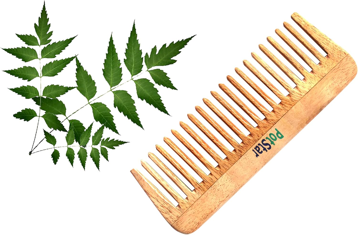 Potstar Hair Comb for All Hair Type, Handcrafted Wood Comb for Detangling Hair Comb for Thick, Curly and Wavy Hair, Non-Static and Made in India, Highness image number 2