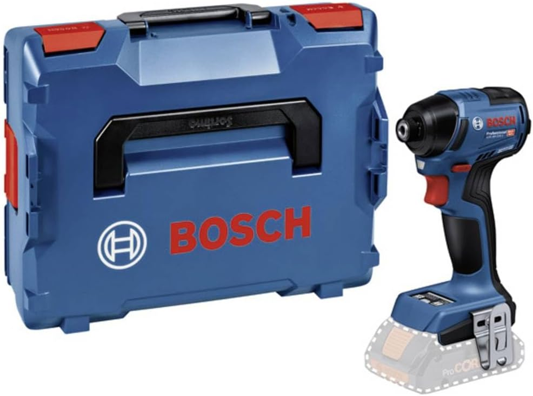Bosch Professional 18V System Cordless Impact Driver GDR 18V-220 C (Up to 3,400 RPM, Torque of 220 Nm, Brushless Motor, without Batteries and Charger, Incl. 1 X Belt Clip, 1 X Bit Holder) image number 2