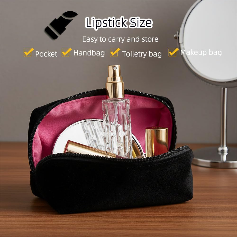 Aieino 5PCS 10Ml Travel Perfume Atomiser Refillable - Portable Perfume Bottle Mini Aftershave Atomisers Spray Bottles Non Leakable with Funnel Dispenser for Women, Pocket Handbag(Lines, Multicolour) - Blue image number 2