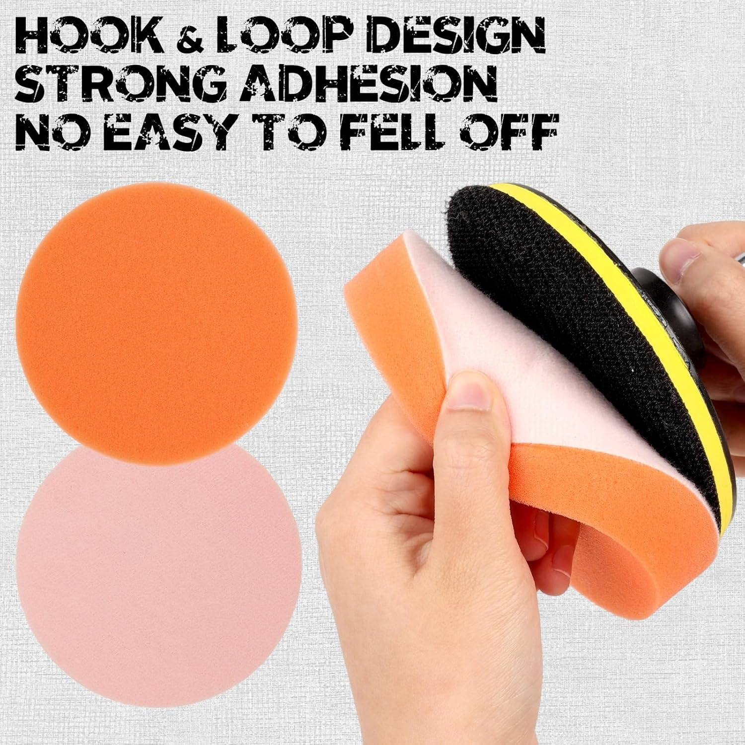 4-Piece Car Polishing Pad,Suitable for 6 Inch Back Plate Compound Polishing Cutter,Buffing Pads and Polishing Pad for Car Polisher image number 4