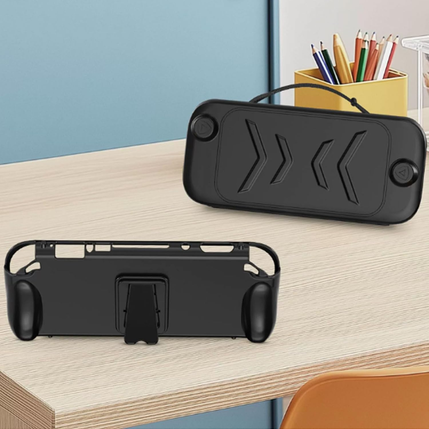 TPU Protective Case for All Inclusive Shockproof Non Slip anti Scratch Design Cover Protector with Detachable Cover Set with Bracket image number 4