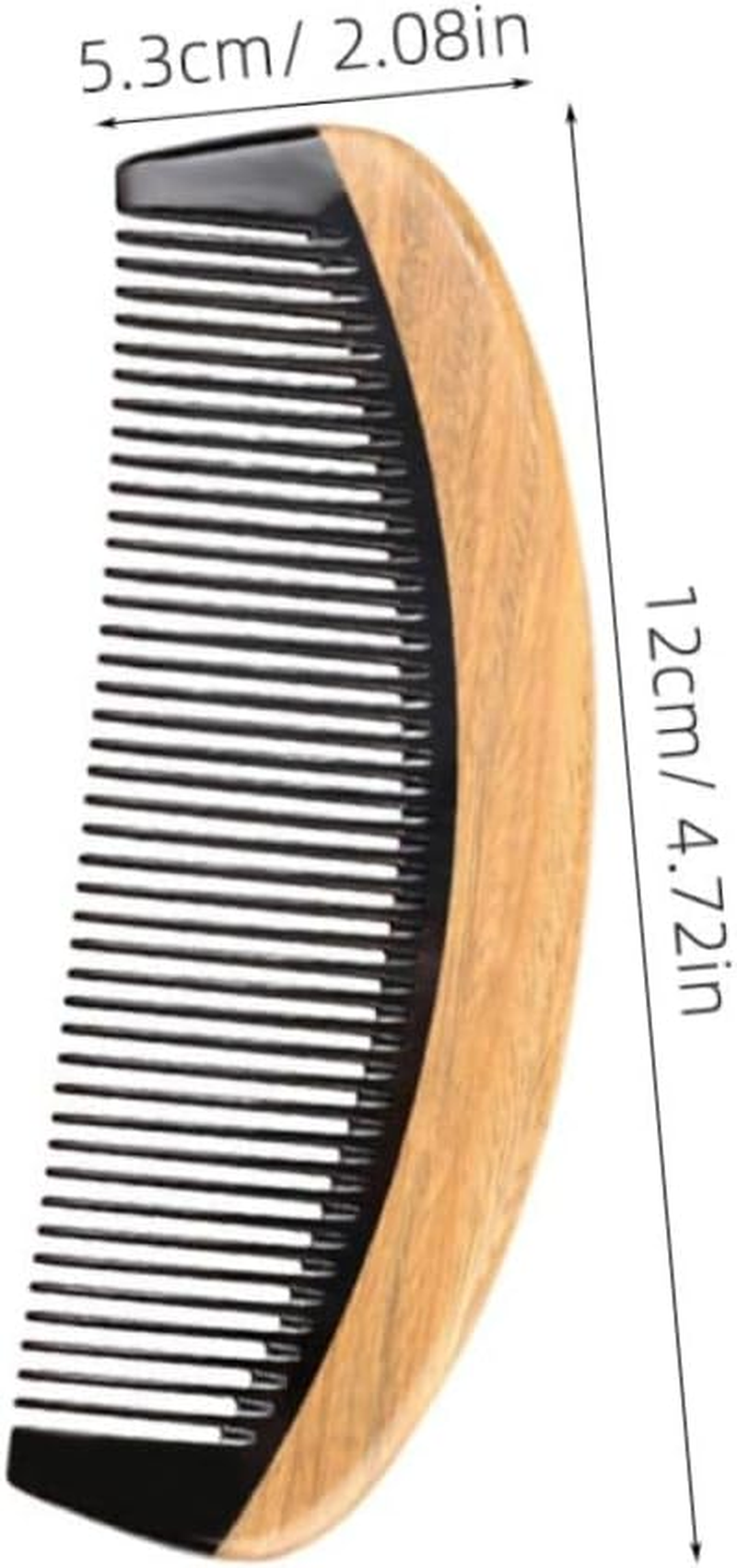 MUSISALY Sandalwood Brush Horn Comb Non-Static Static Comb Hairdressing Tool Natural Hair Accessory image number 6