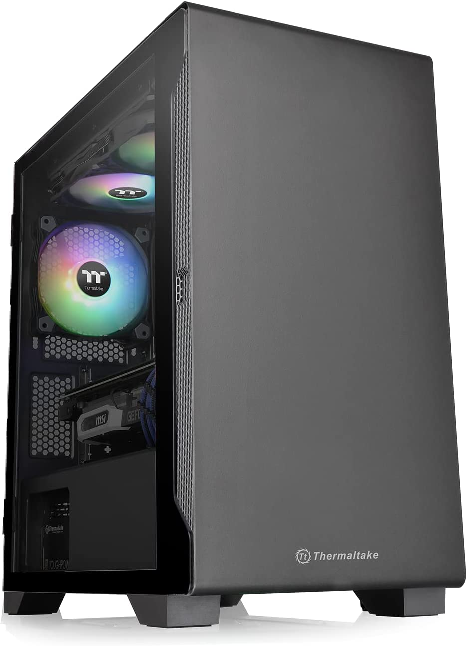 Thermaltake S100 Black Edition Tempered Glass Micro ATX Case image number 1