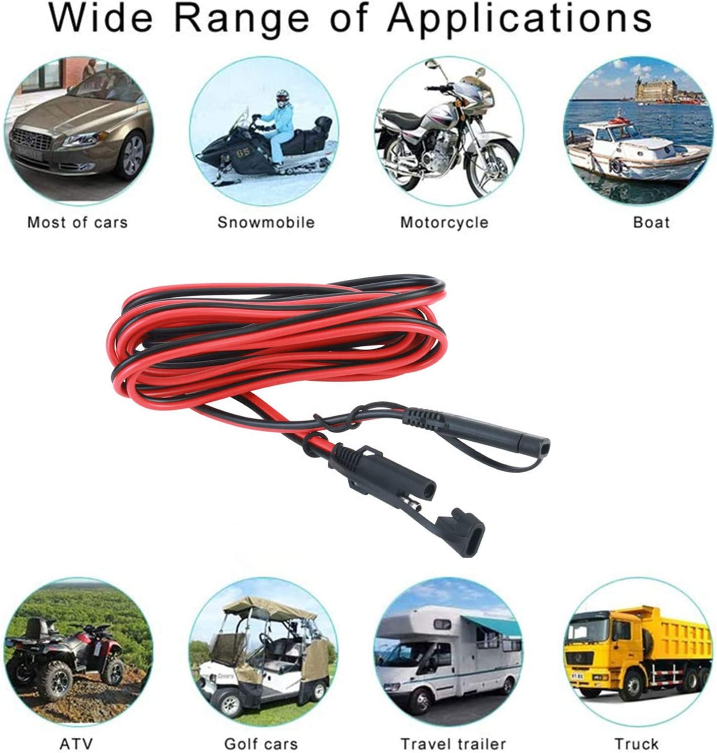 SAE to SAE Extension Cable 25Ft image number 6