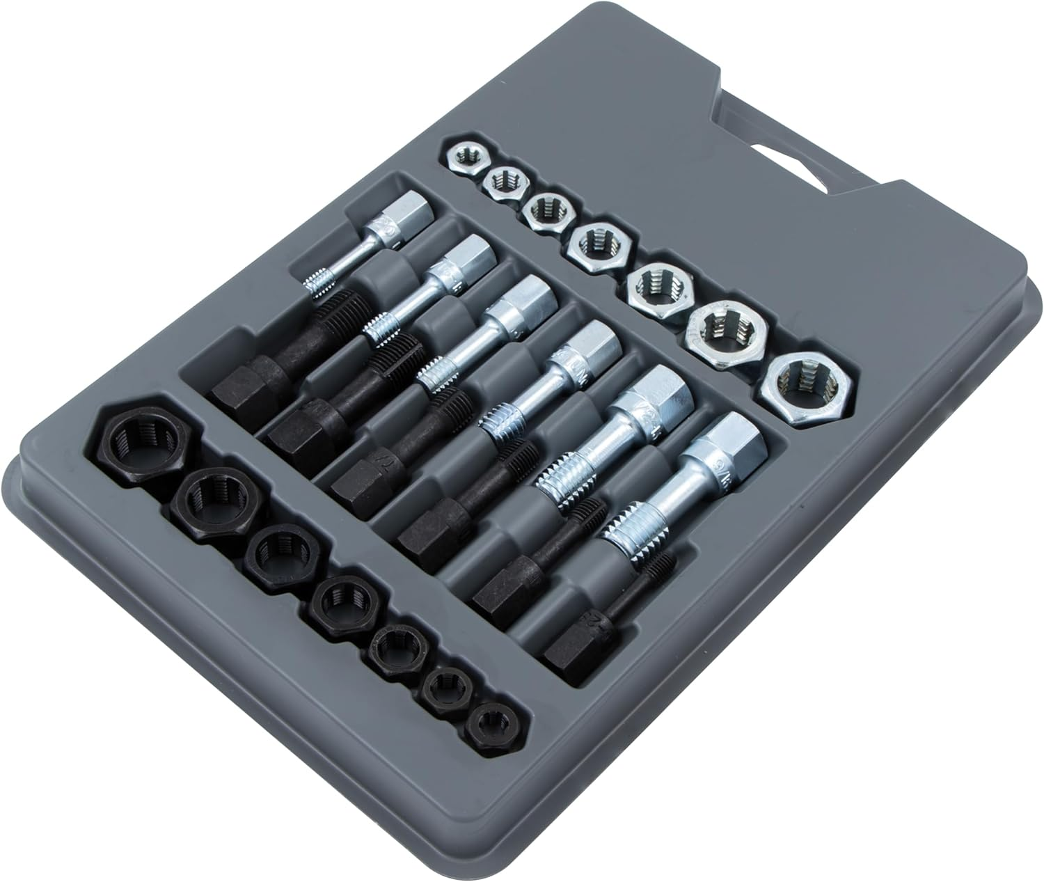 Lang Tools 2581 26-Piece Thread Restorer Tap and Die Set, Black image number 2