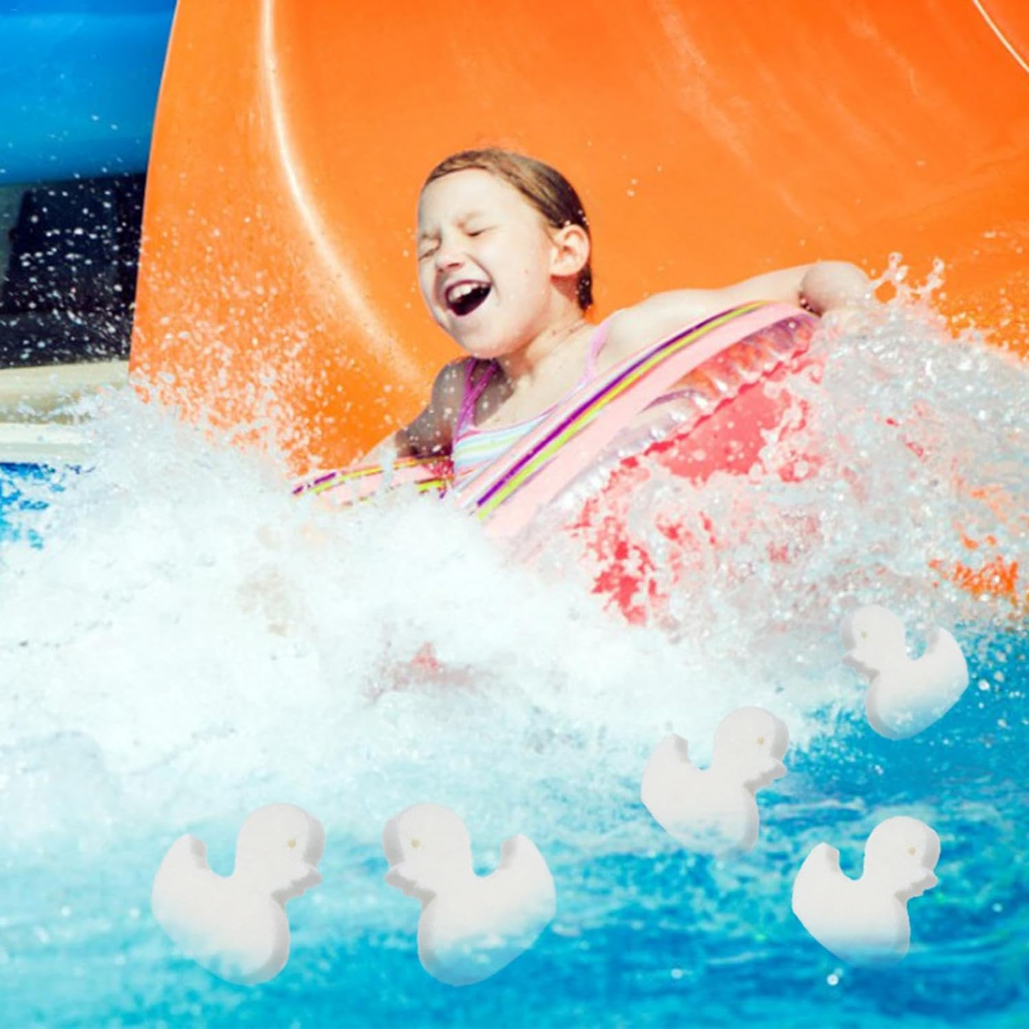 Pool Oil Sponge, Oil Absorbing Scum Sponge, Hot Tub Duck Scum Sponge, Powerful Swimming Pool Oil Absorber Household Cleaning Tools for Friends, Families, Neighbors, Children image number 3