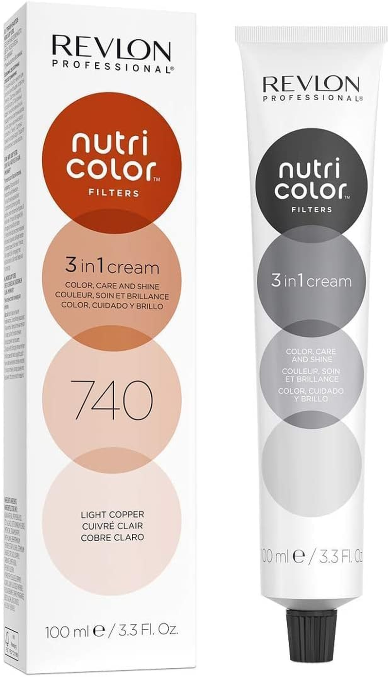 REVLON PROFESSIONAL Nutri Color Filters, Semi-Permanent Toning Hair Color, 740 Light Copper, 100 Ml image number 6